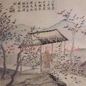 清代 罗聘《人物山水册》国画人物作品图片赏析