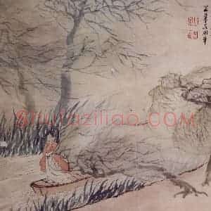 清代 罗聘《人物山水册》国画人物作品图片赏析