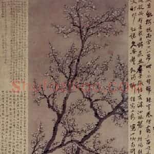 清代 罗聘《梅花图》国画花鸟作品图片赏析