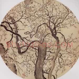清代 罗聘《梅花图》国画花鸟作品图片赏析