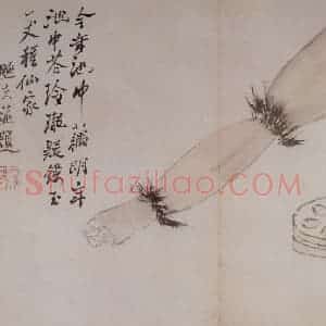 清代 罗聘《花卉册十二开》国画花鸟作品图片赏析
