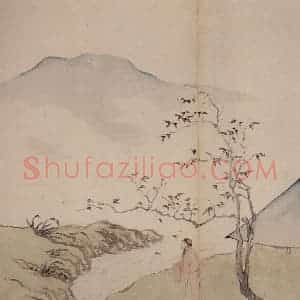 清代 罗聘《山水花卉册》国画花鸟作品图片赏析