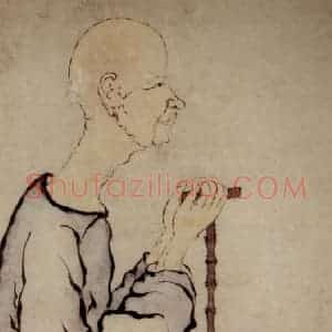 清代 罗聘《丁敬图》国画人物作品图片赏析