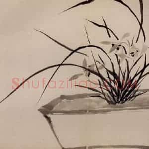 清代 罗聘《兰竹图册》国画花鸟作品图片赏析
