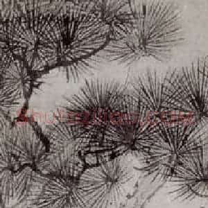 清代 罗聘《松梅图条屏》国画花鸟作品图片赏析