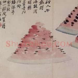 清代 罗聘《花卉册十二开》国画花鸟作品图片赏析