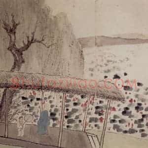 清代 罗聘《人物山水册》国画人物作品图片赏析