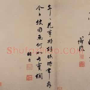 明代 陈淳《书画册》国画花鸟作品图片赏析