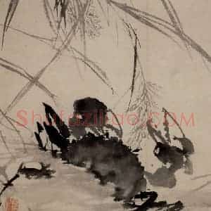 明代 陈淳《花卉图》国画花鸟作品图片赏析