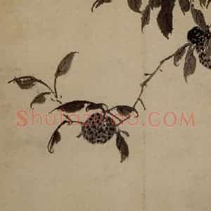 明代 陈淳《花卉图》国画花鸟作品图片赏析