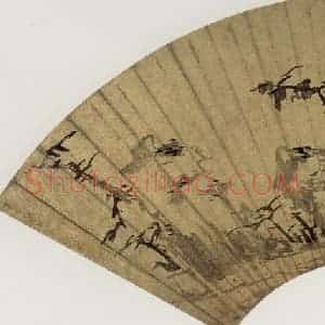 明代 陈淳《云林树石图》国画花鸟作品图片赏析