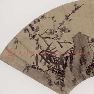 明代 陈淳《梅竹图》国画花鸟作品图片赏析
