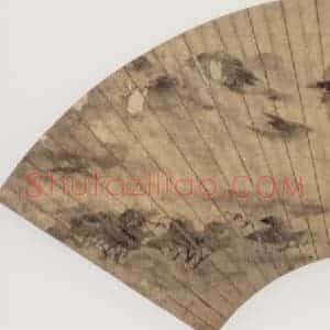 明代 陈淳《山水图》国画花鸟作品图片赏析
