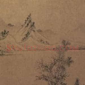 文征明《山水图》国画山水写意作品图片赏析