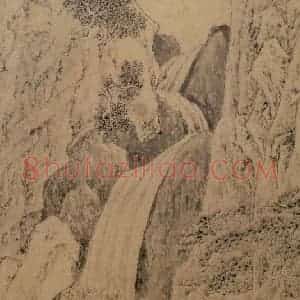 文征明《山水图》国画山水写意作品图片赏析