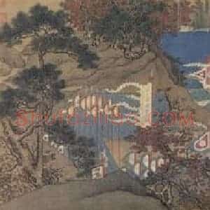 仇英《临肖照中兴瑞应图之二》国画综合写意作品图片赏析