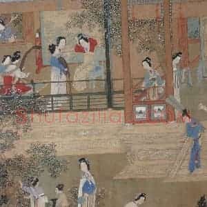 仇英《人物故事图》国画综合写意作品图片赏析