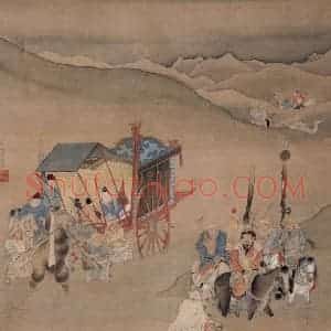 仇英《人物故事图》国画综合写意作品图片赏析