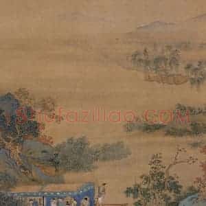 仇英《人物故事图》国画综合写意作品图片赏析