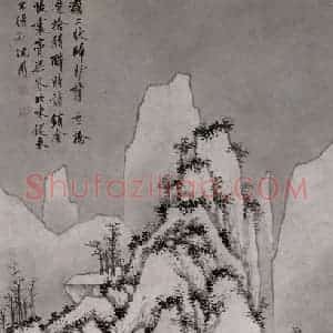 沈周《灞桥风雪图》国画山水写意作品图片赏析