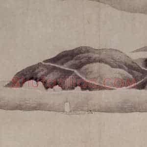 1657年 龚贤《山水册》国画山水作品图片赏析