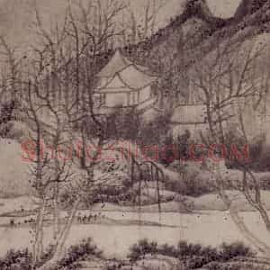 1657年 龚贤《山水册》国画山水作品图片赏析