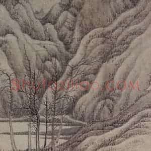 1657年 龚贤《山水册》国画山水作品图片赏析