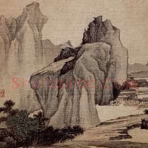 明末清初 樊圻《山水册》国画山水作品图片赏析