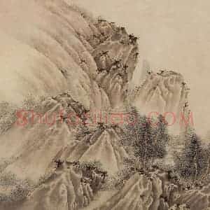 明末清初 樊圻《山水册》国画山水作品图片赏析