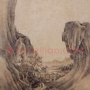 明末清初 樊圻《山水册》国画山水作品图片赏析