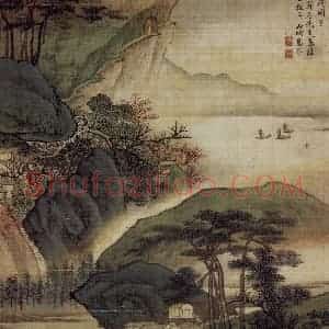 1676年 高岑《山水》国画山水作品图片赏析
