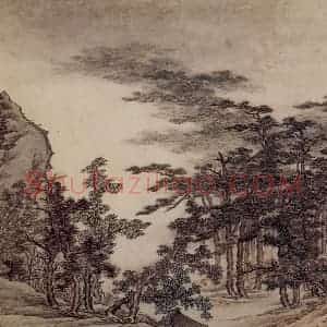 明末清初 邹喆《山水》国画山水作品图片赏析
