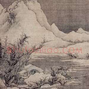 明末清初 邹喆《山水册》国画山水作品图片赏析