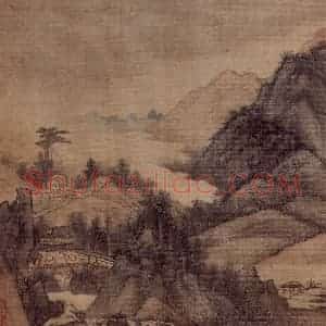 明末清初 吴宏《山水册》国画山水作品图片赏析