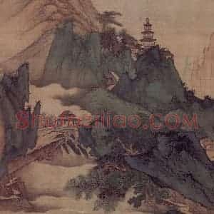 明末清初 吴宏《山水册》国画山水作品图片赏析