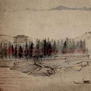 1657年 叶欣《山水册》国画山水作品图片赏析
