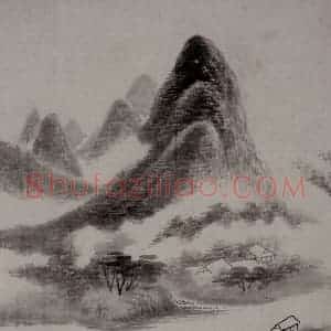 清代 吴历《仿古山水册》国画山水写意作品图片赏析