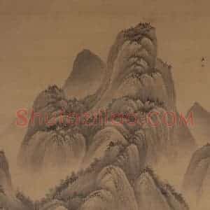 清代 王鉴《夏日山居图轴》国画山水写意作品图片赏析