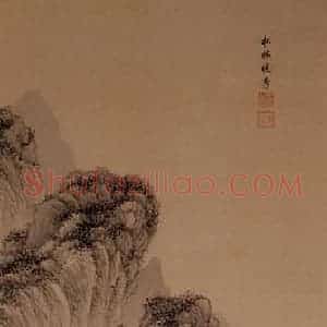 清代 王鉴《仿古山水屏》国画山水写意作品图片赏析