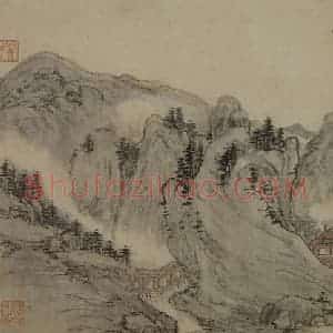清代 程正揆《山水图册》国画山水写意作品图片赏析