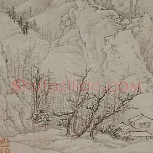 清代 邹喆《山水图册页》国画山水写意作品图片赏析