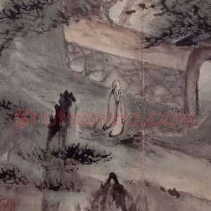 清代 高凤翰《指画山水花卉册》国画人物作品图片赏析