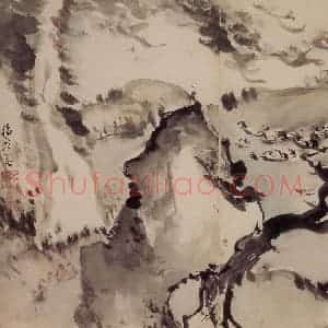 清代 高凤翰《指画山水花卉册》国画花鸟作品图片赏析