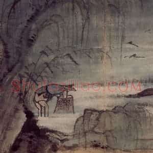 清代 高凤翰《指画山水花卉册》国画山水作品图片赏析