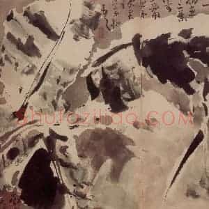 清代 高凤翰《指画山水花卉册》国画花鸟作品图片赏析