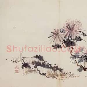 清代 高凤翰《花卉册十开》国画花鸟作品图片赏析