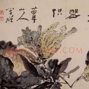 清代 高凤翰《书画册》国画花鸟作品图片赏析