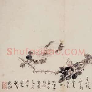 清代 高凤翰《花卉册十开》国画花鸟作品图片赏析