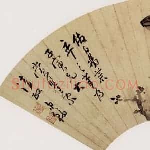 清代 高凤翰《墨牡丹》国画花鸟作品图片赏析