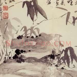 清代 高凤翰《花卉册》国画花鸟作品图片赏析
